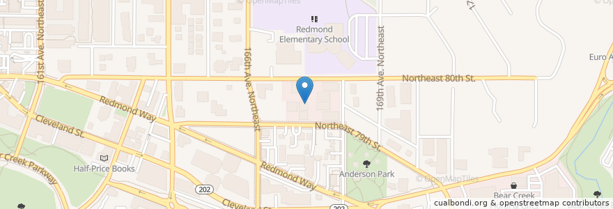 Mapa de ubicacion de Redmond Dental Smiles en United States, Washington, King County, Redmond.