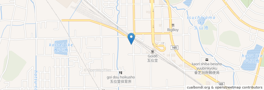 Mapa de ubicacion de パイタン en Japan, 奈良県, 香芝市.