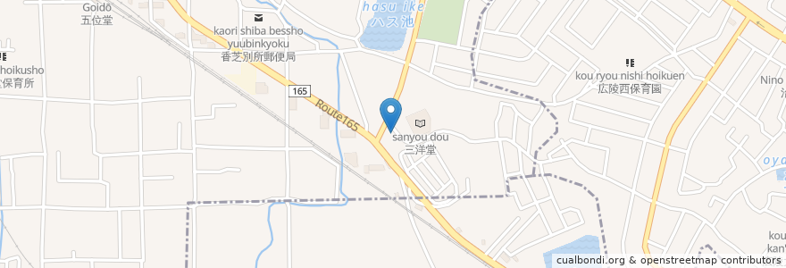 Mapa de ubicacion de 居酒屋華蝶 en Jepun, 奈良県, 香芝市.