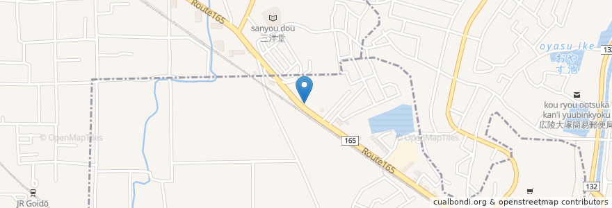 Mapa de ubicacion de やきとり大吉 真美ヶ丘店 en Japonya, 奈良県, 大和高田市, 香芝市.