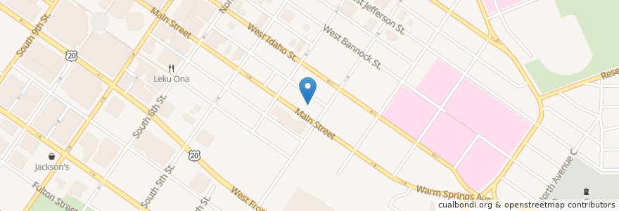 Mapa de ubicacion de Vitality Men's Center en ایالات متحده آمریکا, آیداهو, Ada County, Boise.