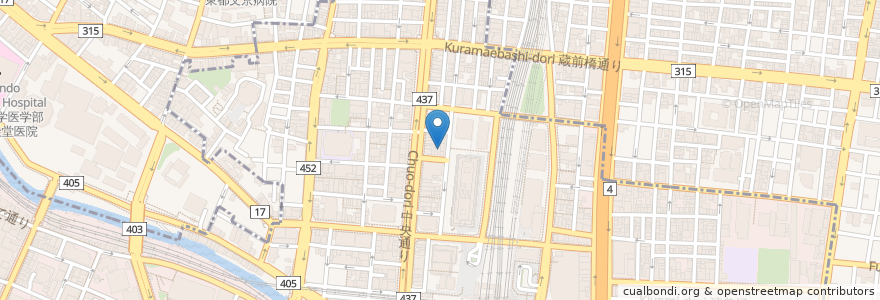 Mapa de ubicacion de アキバダンススタジオ en 日本, 東京都.