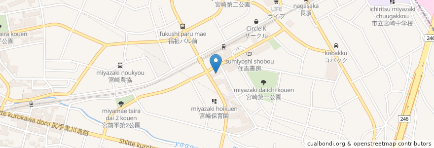 Mapa de ubicacion de スギ薬局 en Japon, Préfecture De Kanagawa, Kawasaki, 宮前区.