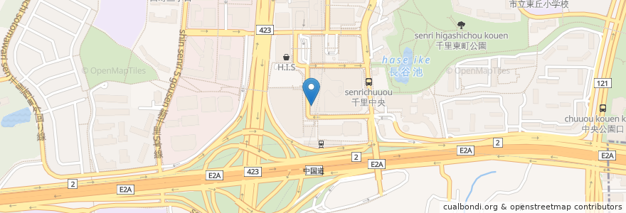 Mapa de ubicacion de 天風堂 en 일본, 오사카부, 豊中市.