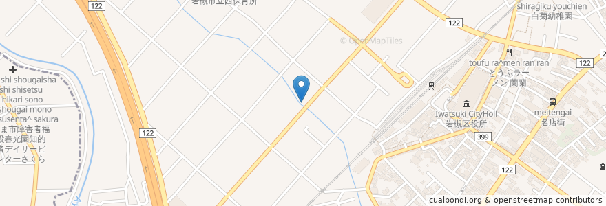 Mapa de ubicacion de 高橋医院 en Jepun, 埼玉県, さいたま市, 岩槻区.