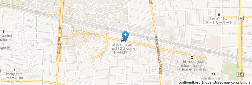 Mapa de ubicacion de 浅尾調剤薬局 en Japão, 兵庫県, 尼崎市.
