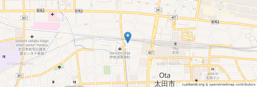 Mapa de ubicacion de 英進進学教室ハイスクール太田校 en 日本, 群馬県, 太田市.