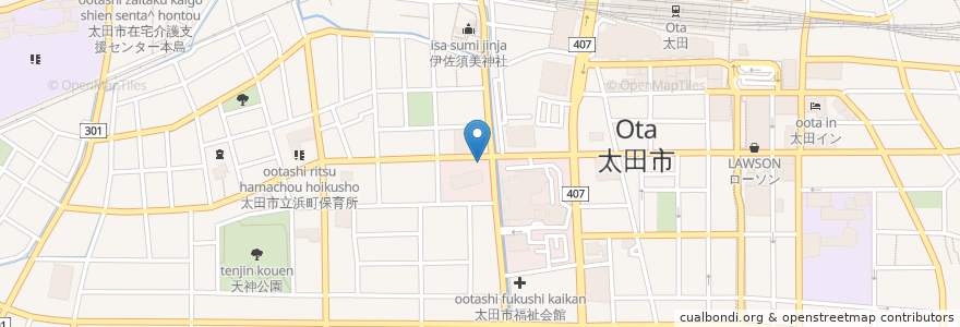 Mapa de ubicacion de みちくさ en 日本, 群馬県, 太田市.