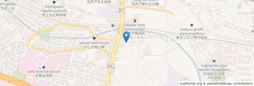 Mapa de ubicacion de ハーモニーキッズ en Japonya, 東京都, 杉並区.