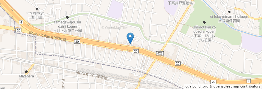 Mapa de ubicacion de 匯香苑 en Jepun, 東京都, 杉並区.