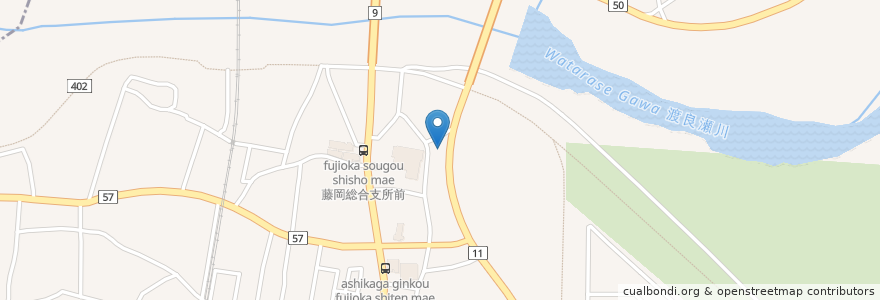 Mapa de ubicacion de 菜里香 en Japón, Prefectura De Tochigi, 栃木市.