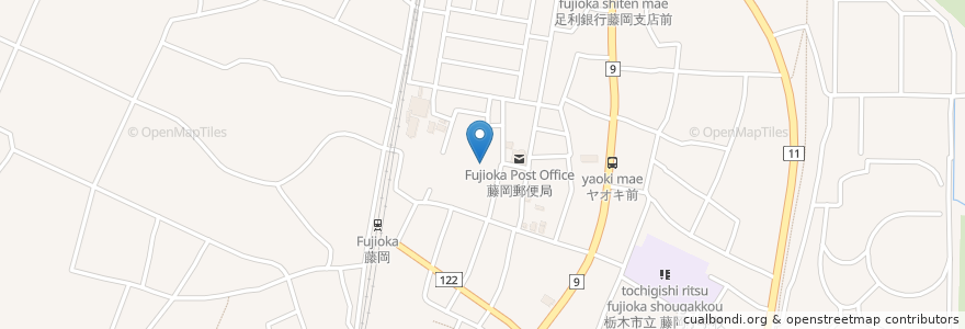 Mapa de ubicacion de 慈福院 en Japón, Prefectura De Tochigi, 栃木市.