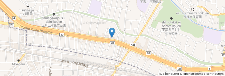 Mapa de ubicacion de もっちゃん en Япония, Токио, Сугинами.