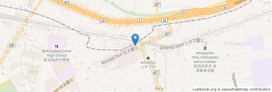 Mapa de ubicacion de KOHIKAN en Japon, Tokyo, 世田谷区.