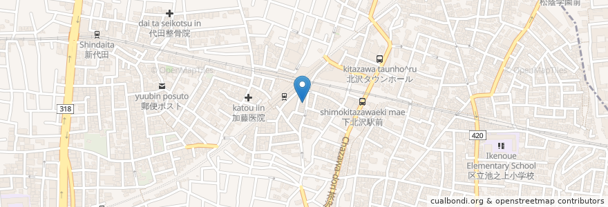 Mapa de ubicacion de 一軒め酒場 en Jepun, 東京都, 世田谷区.