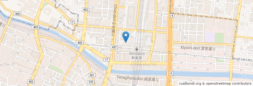 Mapa de ubicacion de 金の蔵 en Japon, Tokyo, 千代田区.