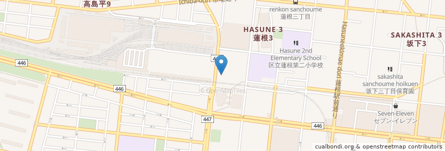 Mapa de ubicacion de AEON en 일본, 도쿄도, 板橋区.