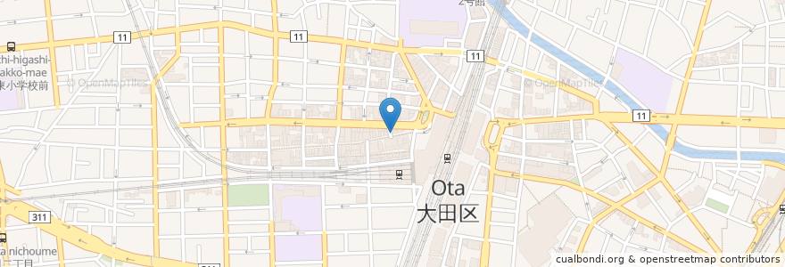 Mapa de ubicacion de ちよだ鮨 en Japan, Tokyo, Ota.
