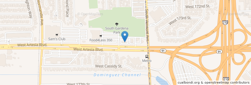 Mapa de ubicacion de Krispy Kreme en Stati Uniti D'America, California, Los Angeles County.