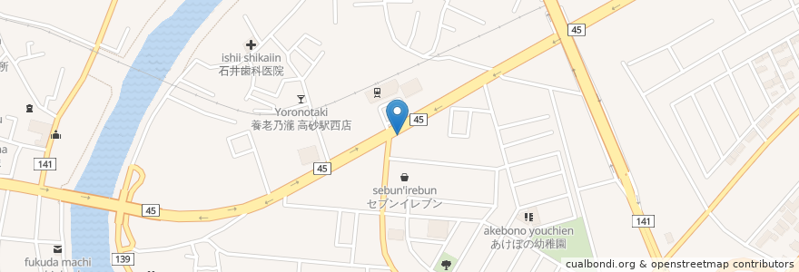 Mapa de ubicacion de the Grazie en اليابان, 宮城県, 仙台市, 宮城野区.