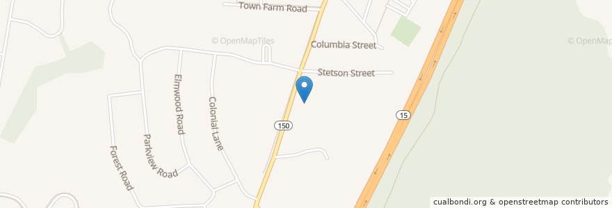 Mapa de ubicacion de 2 Guys One Grill en アメリカ合衆国, コネチカット州, New Haven County.