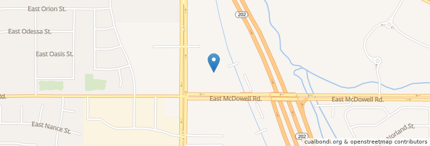 Mapa de ubicacion de Pacino's Restaurant en Estados Unidos De América, Arizona, Maricopa County, Mesa.