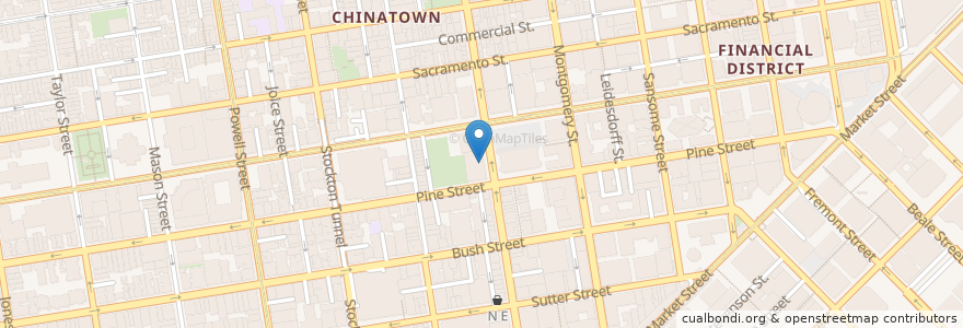 Mapa de ubicacion de Coffee Bar en Amerika Birleşik Devletleri, Kaliforniya, San Francisco, San Francisco.