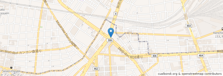 Mapa de ubicacion de 濃厚鶏麺ゆきかげ 三ノ輪店 en Japan, Tokio.