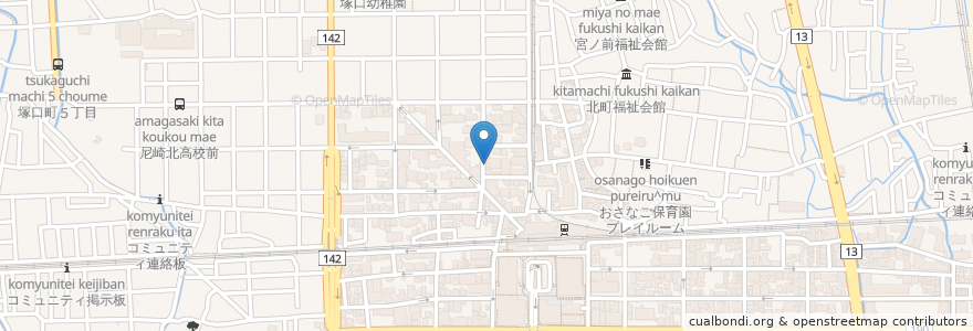 Mapa de ubicacion de COFFEE HOUSE あべ en Япония, Хёго, 尼崎市.