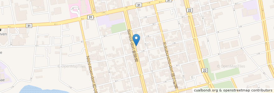 Mapa de ubicacion de なんちゃって居酒屋 セレーネナイト en Japonya, 宮城県, 仙台市, 青葉区.