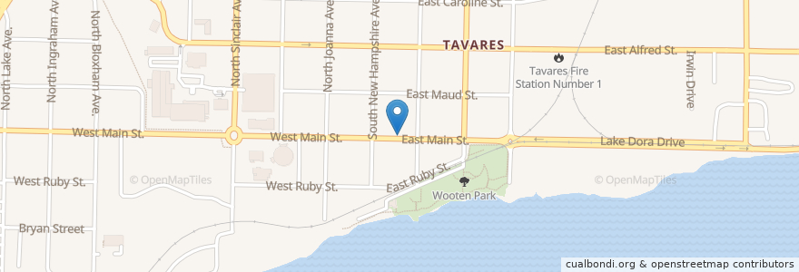 Mapa de ubicacion de BTW Burgers Tacos Waffles en Amerika Syarikat, Florida, Lake County, Tavares.