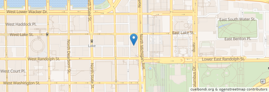 Mapa de ubicacion de About Last Knife en Estados Unidos De América, Illinois, Chicago.
