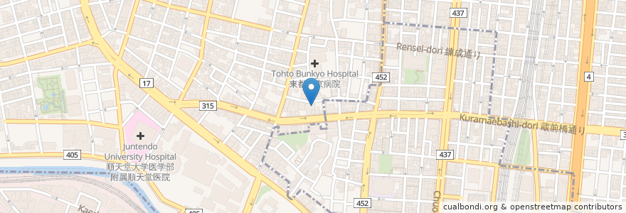 Mapa de ubicacion de MSビルパーキング en 日本, 東京都, 文京区.