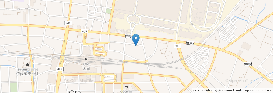Mapa de ubicacion de 成田医院 en 일본, 군마현, 太田市.