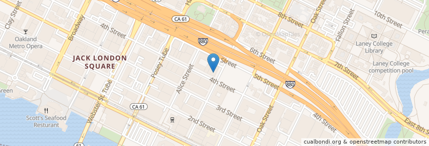 Mapa de ubicacion de Buck Wild Brewery en United States, California, Alameda County, Oakland.