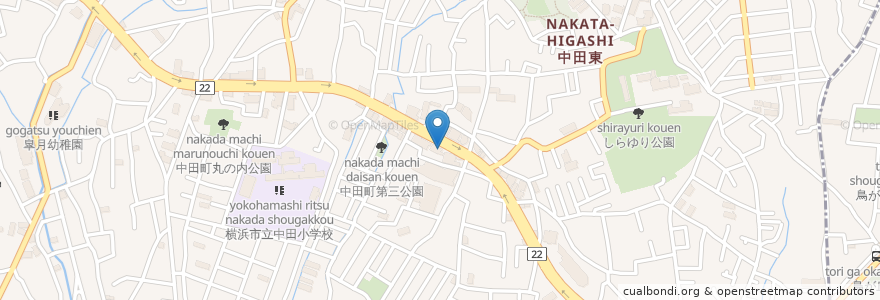 Mapa de ubicacion de 神奈川銀行 en 日本, 神奈川県, 横浜市, 泉区.
