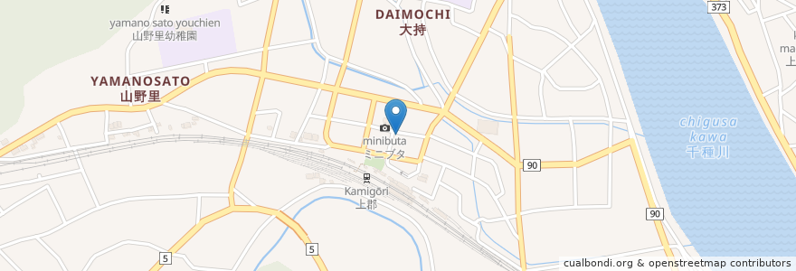 Mapa de ubicacion de パンジー調剤薬局 en 日本, 兵庫県, 赤穂郡, 上郡町.