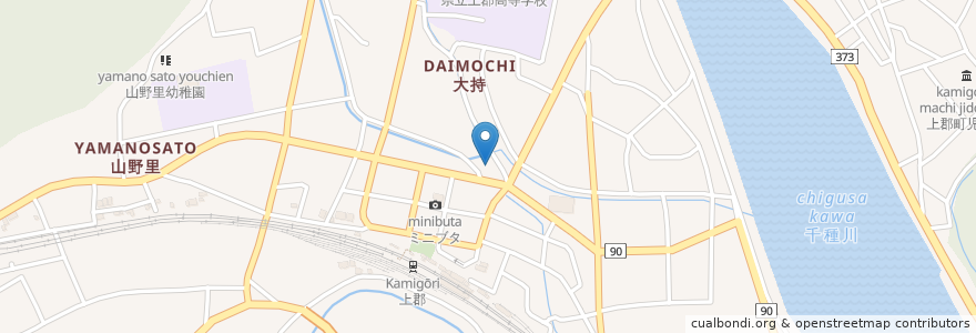 Mapa de ubicacion de 菅原歯科医院 en اليابان, 兵庫県, 赤穂郡, 上郡町.