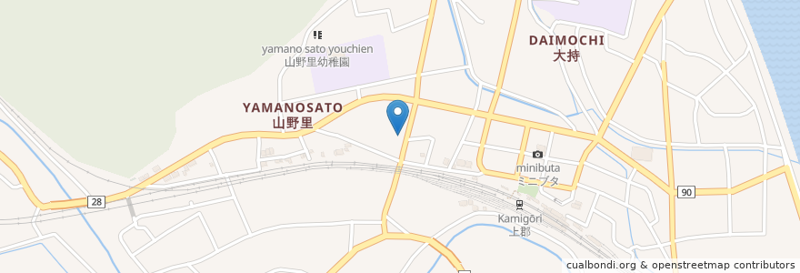 Mapa de ubicacion de スナックまいせん en 日本, 兵庫県, 赤穂郡, 上郡町.