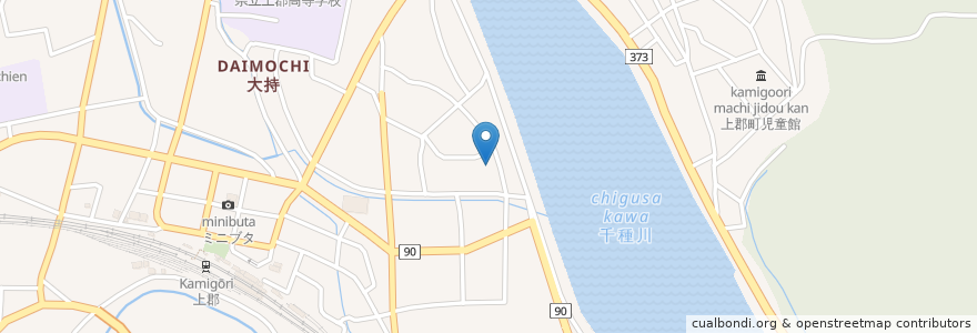 Mapa de ubicacion de 平田調理専門学校 en Jepun, 兵庫県, 赤穂郡, 上郡町.
