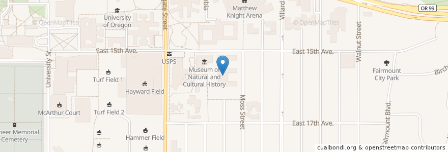 Mapa de ubicacion de Fresh Marketcafe en Amerika Syarikat, Oregon, Lane County, Eugene.