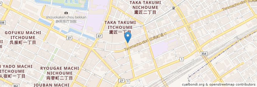 Mapa de ubicacion de 大学受験ディアロ en Japan, 静岡県, 静岡市, 葵区.