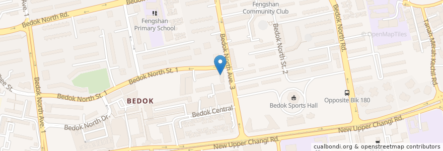 Mapa de ubicacion de Domino's Pizza en シンガポール, Southeast.
