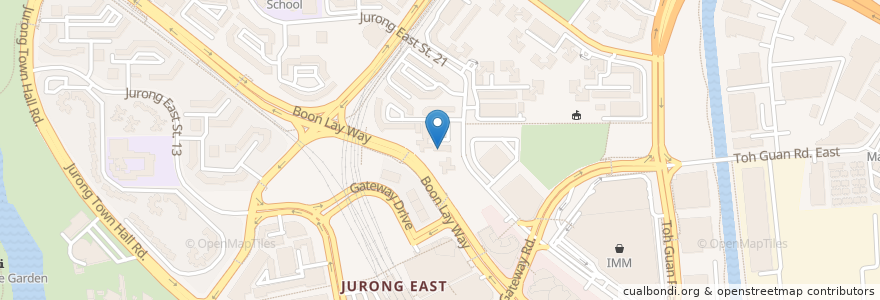 Mapa de ubicacion de Domino's en シンガポール, Southwest.