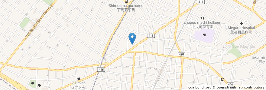 Mapa de ubicacion de IDEMITSU en Jepun, 東京都, 目黒区.