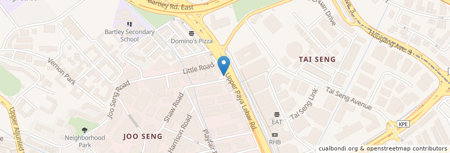 Mapa de ubicacion de Golden 88 Cafeteria en Singapura, Southeast.