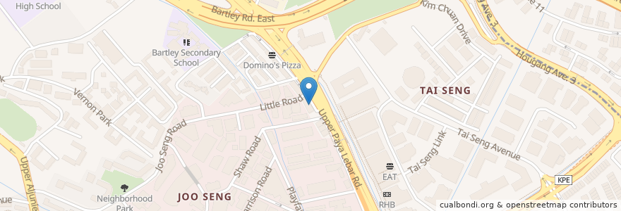 Mapa de ubicacion de GLC Restaurant en Singapura, Southeast.