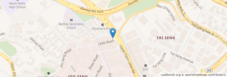 Mapa de ubicacion de Chettinad Catering Pte Ltd en Singapour, Southeast.