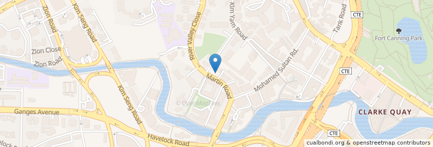 Mapa de ubicacion de PS café en Singapura, Central.
