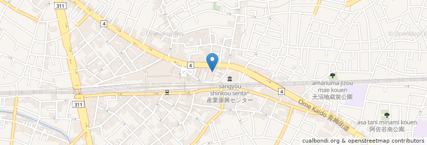 Mapa de ubicacion de タマーム en 日本, 东京都/東京都, 杉並区.